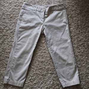 Ann Taylor Loft Khaki Original Crops